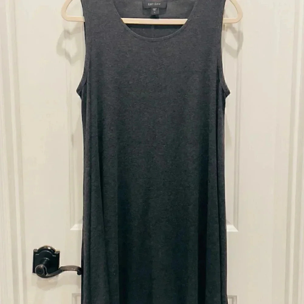 KAREN KANE  size large gray/black dress  A-line